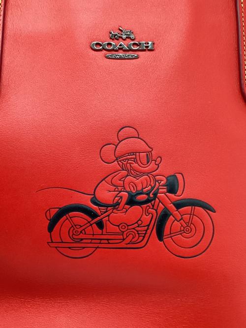 COACH（コーチ）COACH (コーチ) DISNEY (ディズニー) トートバッグ レッドの古着・服飾アイテム