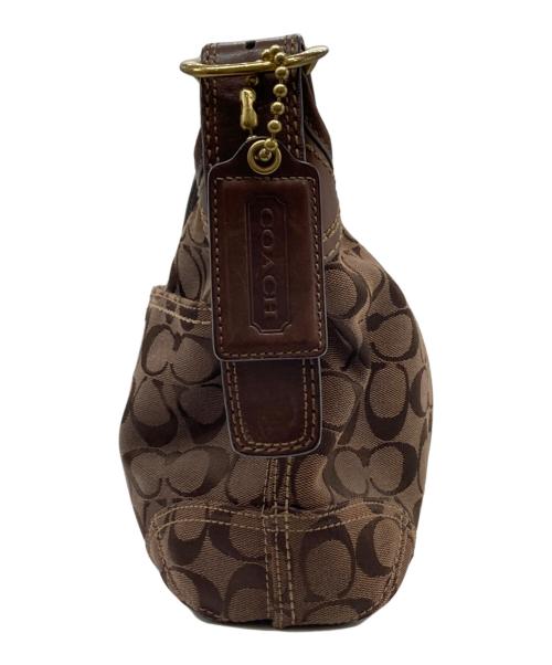 COACH（コーチ）COACH (コーチ) シグネチャー ショルダーバッグ ブラウンの古着・服飾アイテム