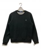 POLO RALPH LAURENポロ・ラルフローレン）の古着「クルーネックスウェット」｜ブラック