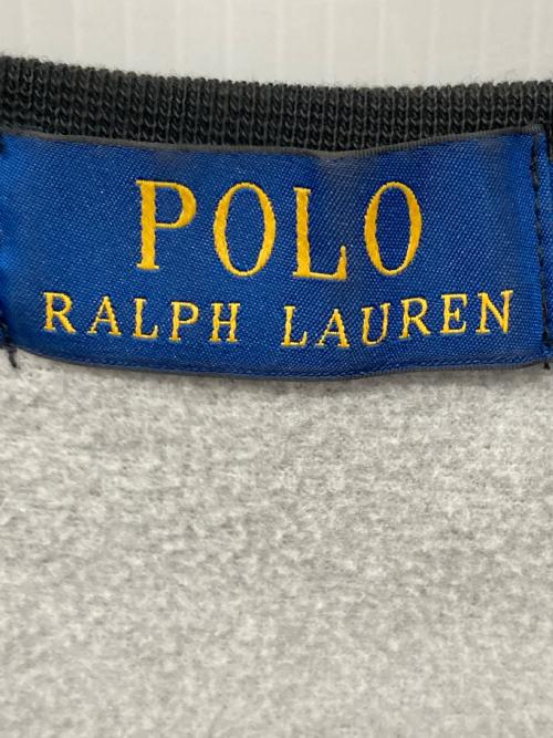 POLO RALPH LAUREN（ポロ・ラルフローレン）POLO RALPH LAUREN (ポロ・ラルフローレン) クルーネックスウェット ブラック サイズ:Mの古着・服飾アイテム