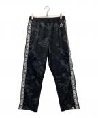 Aape BY A BATHING APEエーエイプ バイ アベイシングエイプ）の古着「ムーンフェイスカモスウェットパンツ」｜ブラック