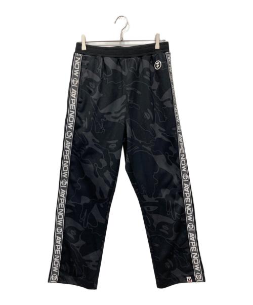 Aape BY A BATHING APE（エーエイプ バイ アベイシングエイプ）AAPE BY A BATHING APE (エーエイプ バイ アベイシングエイプ) ムーンフェイスカモスウェットパンツ ブラック サイズ:Mの古着・服飾アイテム