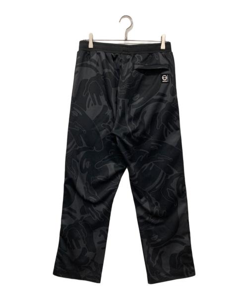 Aape BY A BATHING APE（エーエイプ バイ アベイシングエイプ）AAPE BY A BATHING APE (エーエイプ バイ アベイシングエイプ) ムーンフェイスカモスウェットパンツ ブラック サイズ:Mの古着・服飾アイテム