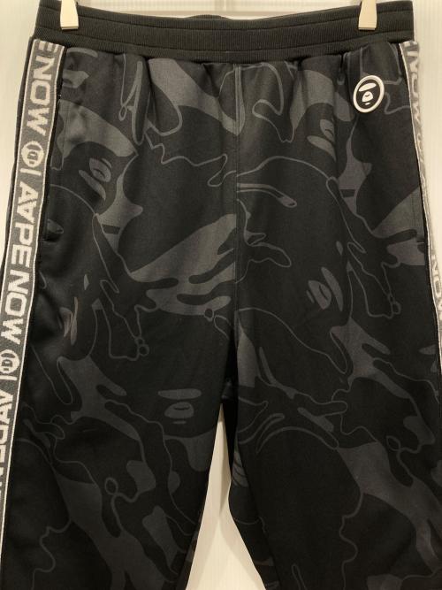 Aape BY A BATHING APE（エーエイプ バイ アベイシングエイプ）AAPE BY A BATHING APE (エーエイプ バイ アベイシングエイプ) ムーンフェイスカモスウェットパンツ ブラック サイズ:Mの古着・服飾アイテム