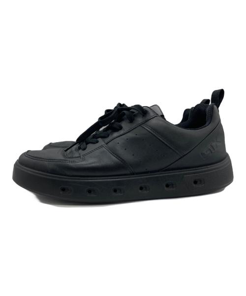 ECCO（エコー）ECCO (エコー) ローカットスニーカー ブラック サイズ:26.5cmの古着・服飾アイテム