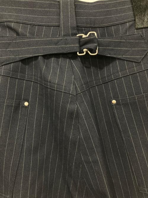 Abuku（アブク）Abuku (アブク) ワイドバギーホックウエスタンスラックス ネイビー サイズ:Mの古着・服飾アイテム