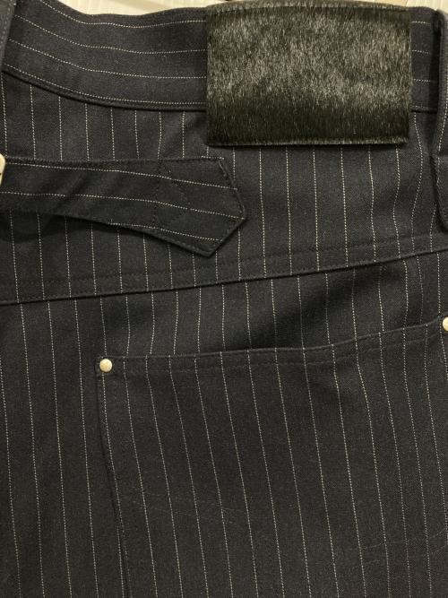 Abuku（アブク）Abuku (アブク) ワイドバギーホックウエスタンスラックス ネイビー サイズ:Mの古着・服飾アイテム