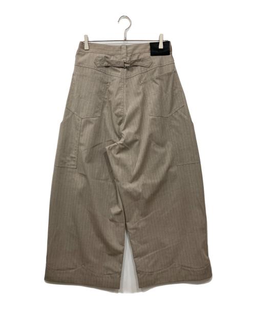 Abuku（アブク）Abuku (アブク) ワイドバギーホックウエスタンスラックス ベージュ サイズ:Mの古着・服飾アイテム
