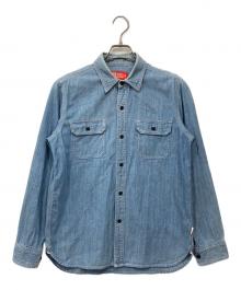 stussy（ステューシー）の古着「シャンブレーシャツ」｜インディゴ