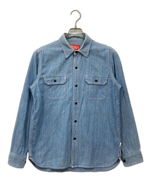 stussy（ステューシー）stussy (ステューシー) シャンブレーシャツ インディゴ サイズ:Sの古着・服飾アイテム
