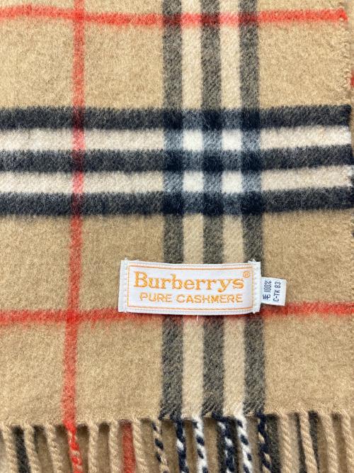 Burberry's（バーバリーズ）Burberry's (バーバリーズ) マフラー ベージュの古着・服飾アイテム