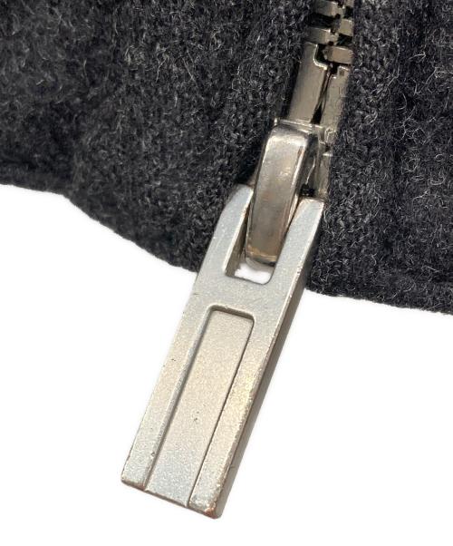 HERMES（エルメス）HERMES (エルメス) ストライプウールボンバージャケット グレー サイズ:48の古着・服飾アイテム