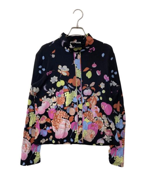 LEONARD SPORT（レオナール スポーツ）LEONARD SPORT (レオナール スポーツ) 花柄カットソー ブラック サイズ:44の古着・服飾アイテム