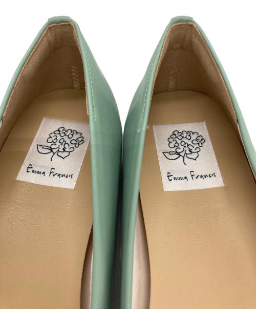 EMMA FRANCIS（エマフランシス）EMMA FRANCIS (エマフランシス) ビット＆モカ フラットパンプス グリーン サイズ:24.5の古着・服飾アイテム