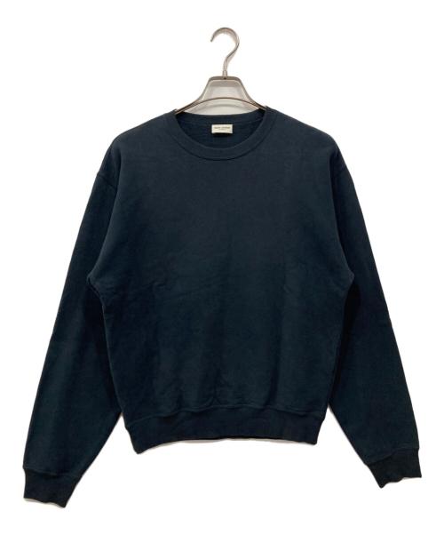 Saint Laurent Paris（サンローランパリ）Saint Laurent Paris (サンローランパリ) バックロゴ クルーネックスウェット ネイビー サイズ:XSの古着・服飾アイテム