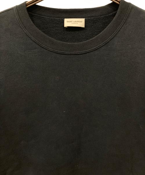 Saint Laurent Paris（サンローランパリ）Saint Laurent Paris (サンローランパリ) バックロゴ クルーネックスウェット ネイビー サイズ:XSの古着・服飾アイテム