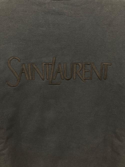 Saint Laurent Paris（サンローランパリ）Saint Laurent Paris (サンローランパリ) バックロゴ クルーネックスウェット ネイビー サイズ:XSの古着・服飾アイテム