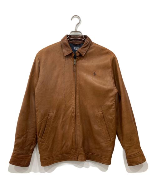 POLO RALPH LAUREN（ポロ・ラルフローレン）POLO RALPH LAUREN (ポロ・ラルフローレン) レザースイングトップ ブラウン サイズ:不明の古着・服飾アイテム