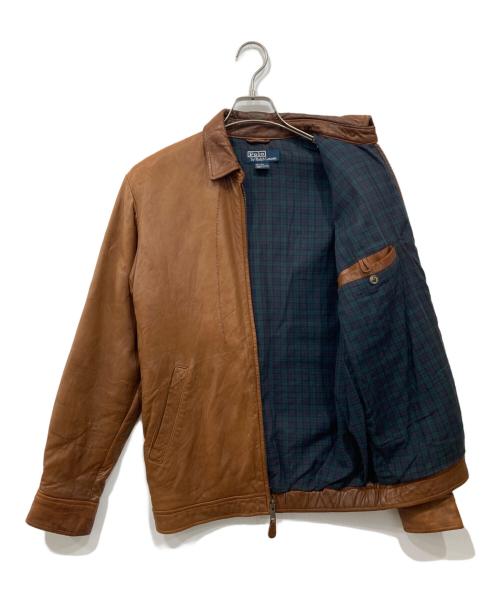 POLO RALPH LAUREN（ポロ・ラルフローレン）POLO RALPH LAUREN (ポロ・ラルフローレン) レザースイングトップ ブラウン サイズ:不明の古着・服飾アイテム