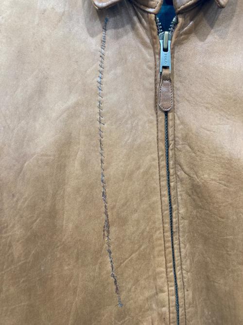 POLO RALPH LAUREN（ポロ・ラルフローレン）POLO RALPH LAUREN (ポロ・ラルフローレン) レザースイングトップ ブラウン サイズ:不明の古着・服飾アイテム