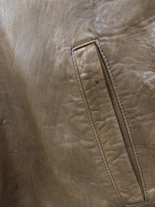 POLO RALPH LAUREN（ポロ・ラルフローレン）POLO RALPH LAUREN (ポロ・ラルフローレン) レザースイングトップ ブラウン サイズ:不明の古着・服飾アイテム