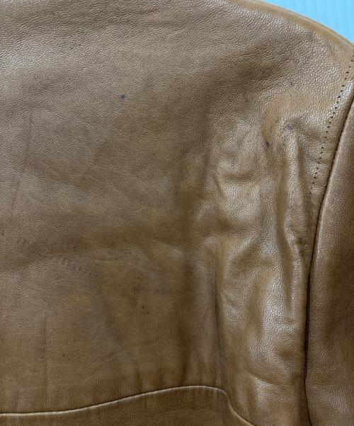 POLO RALPH LAUREN（ポロ・ラルフローレン）POLO RALPH LAUREN (ポロ・ラルフローレン) レザースイングトップ ブラウン サイズ:不明の古着・服飾アイテム