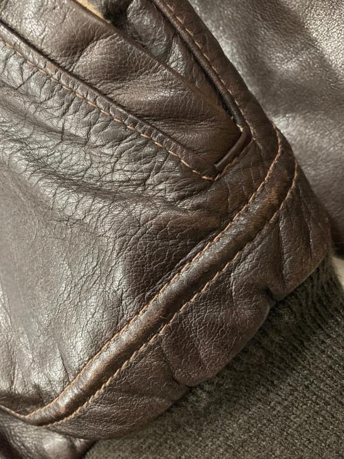 Schott（ショット）Schott (ショット) A-2 レザーフライトジャケット ブラウン サイズ:42の古着・服飾アイテム
