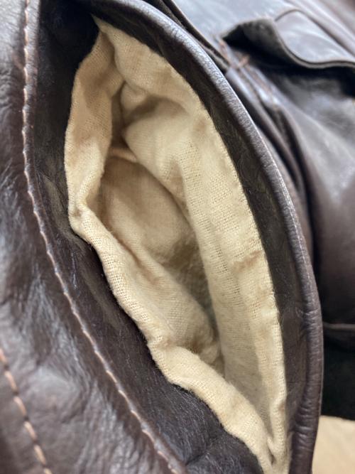 Schott（ショット）Schott (ショット) A-2 レザーフライトジャケット ブラウン サイズ:42の古着・服飾アイテム