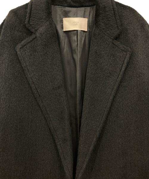 ARCH THE（アーチ ザ）ARCH THE (アーチ ザ) アルパカウールガウンコート ブラック サイズ:34の古着・服飾アイテム