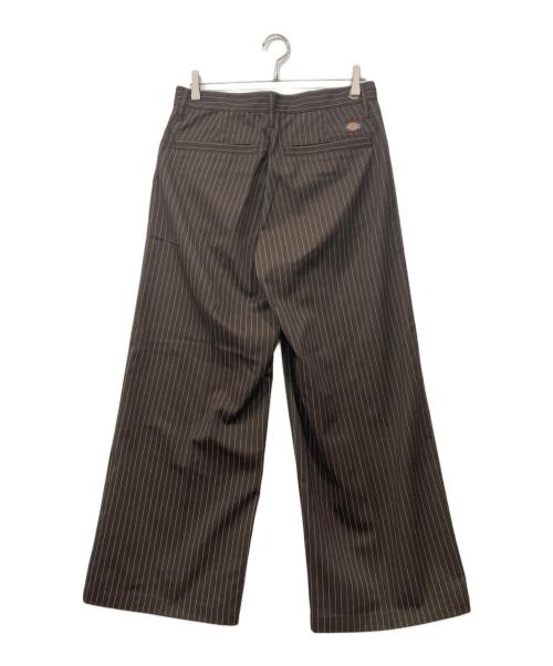 Dickies（ディッキーズ）Dickies (ディッキーズ) BADWAY (バッドウェイ) ストライプチノパン ブラウン サイズ:Mの古着・服飾アイテム