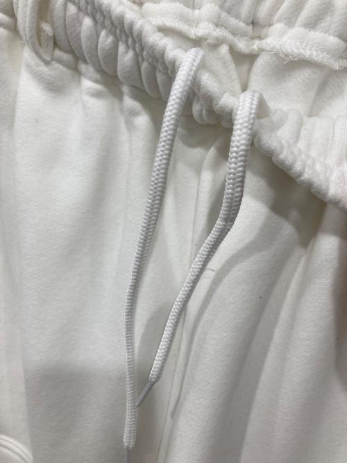 BLOODO CREW（ブラッド・クルー）BLOODO CREW (ブラッド・クルー) ダブルニースウェットパンツ ホワイト サイズ:Lの古着・服飾アイテム