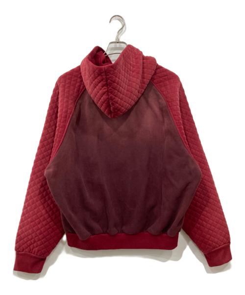 Trendt Vision（トレンドビジョン）TRENDT VISION (トレンドビジョン) キルテッドジップフーディ レッド サイズ:Mの古着・服飾アイテム