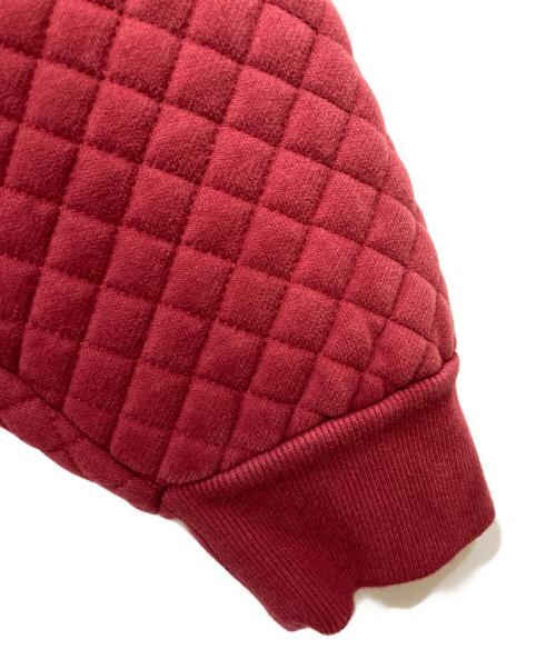 Trendt Vision（トレンドビジョン）TRENDT VISION (トレンドビジョン) キルテッドジップフーディ レッド サイズ:Mの古着・服飾アイテム