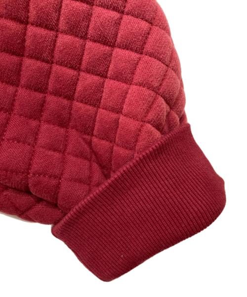 Trendt Vision（トレンドビジョン）TRENDT VISION (トレンドビジョン) キルテッドジップフーディ レッド サイズ:Mの古着・服飾アイテム