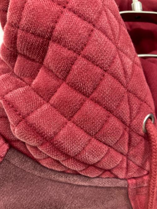 Trendt Vision（トレンドビジョン）TRENDT VISION (トレンドビジョン) キルテッドジップフーディ レッド サイズ:Mの古着・服飾アイテム
