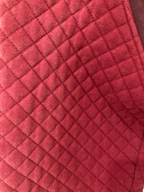 Trendt Vision（トレンドビジョン）TRENDT VISION (トレンドビジョン) キルテッドジップフーディ レッド サイズ:Mの古着・服飾アイテム