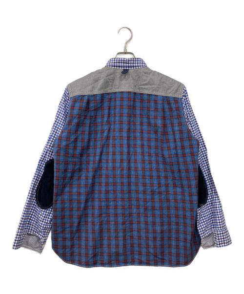 JUNYA WATANABE MAN（ジュンヤワタナベマン）JUNYA WATANABE MAN (ジュンヤワタナベマン) チェックシャツ ネイビー×ブルー サイズ:XSの古着・服飾アイテム