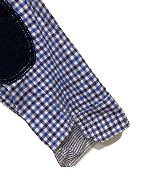 JUNYA WATANABE MAN（ジュンヤワタナベマン）JUNYA WATANABE MAN (ジュンヤワタナベマン) チェックシャツ ネイビー×ブルー サイズ:XSの古着・服飾アイテム