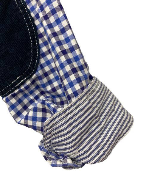 JUNYA WATANABE MAN（ジュンヤワタナベマン）JUNYA WATANABE MAN (ジュンヤワタナベマン) チェックシャツ ネイビー×ブルー サイズ:XSの古着・服飾アイテム