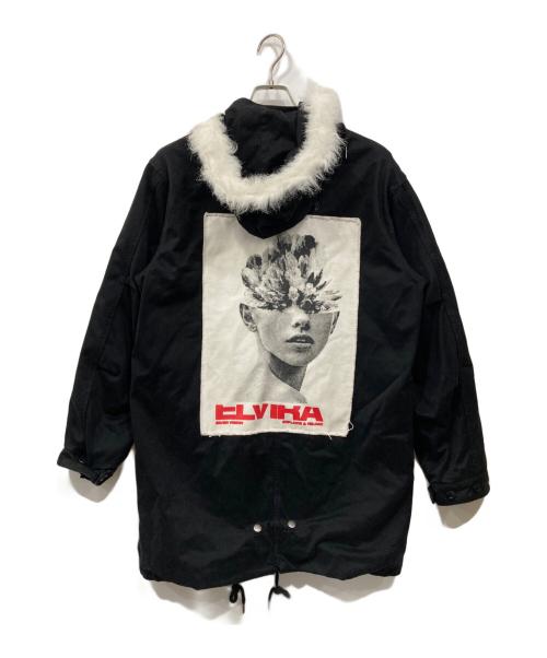 ELVIRA（エルビラ）ELVIRA (エルビラ) モッズコート ブラック サイズ:Mの古着・服飾アイテム