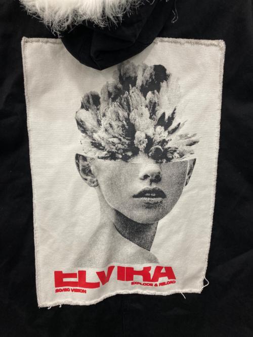ELVIRA（エルビラ）ELVIRA (エルビラ) モッズコート ブラック サイズ:Mの古着・服飾アイテム