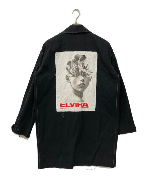 ELVIRA（エルビラ）ELVIRA (エルビラ) デニムチェスターコート ブラック サイズ:Mの古着・服飾アイテム