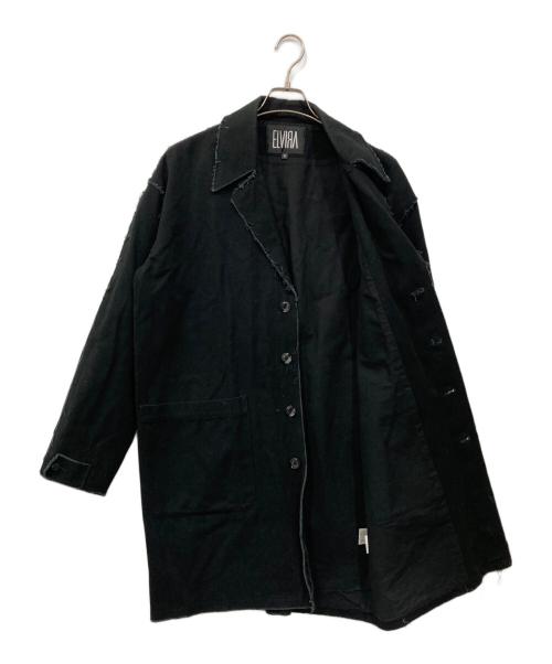 ELVIRA（エルビラ）ELVIRA (エルビラ) デニムチェスターコート ブラック サイズ:Mの古着・服飾アイテム