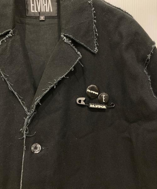 ELVIRA（エルビラ）ELVIRA (エルビラ) デニムチェスターコート ブラック サイズ:Mの古着・服飾アイテム