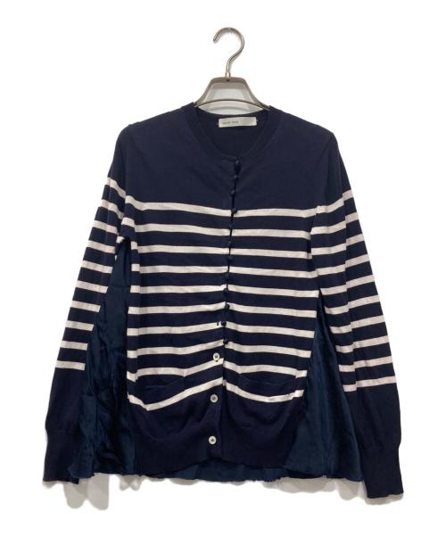 sacai luck（サカイラック）sacai luck (サカイラック) ボーダーニットカーディガン ホワイト×ネイビー サイズ:SIZE 2の古着・服飾アイテム