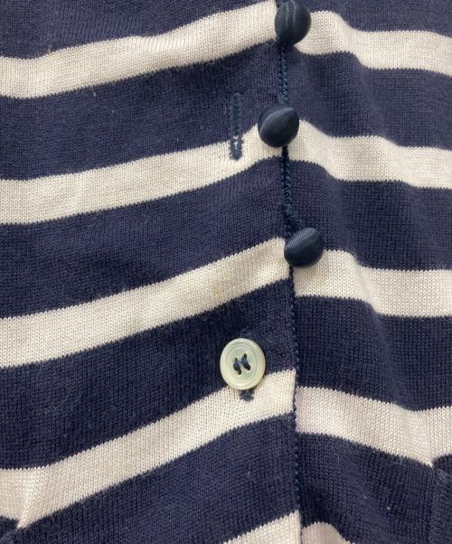 sacai luck（サカイラック）sacai luck (サカイラック) ボーダーニットカーディガン ホワイト×ネイビー サイズ:SIZE 2の古着・服飾アイテム