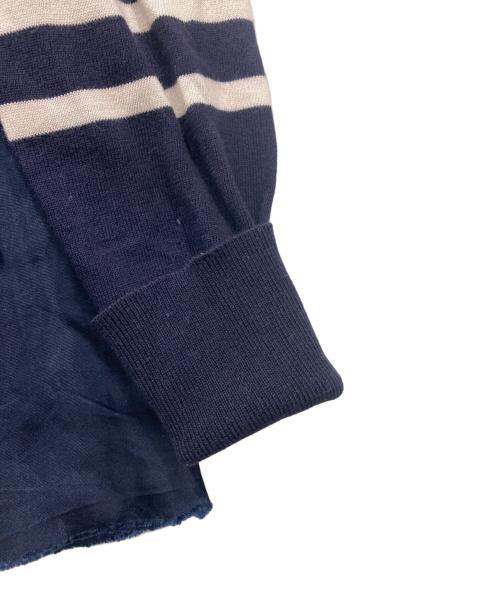 sacai luck（サカイラック）sacai luck (サカイラック) ボーダーニットカーディガン ホワイト×ネイビー サイズ:SIZE 2の古着・服飾アイテム