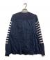 sacai luck (サカイラック) ボーダーニットカーディガン ホワイト×ネイビー サイズ:SIZE 2：5000円