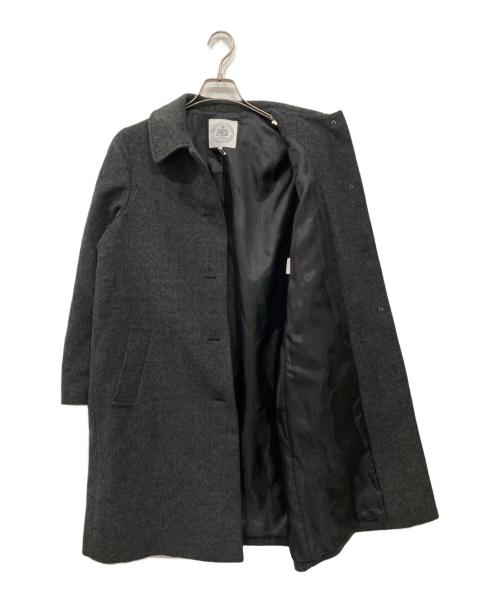 J.PRESS（ジェイプレス）J.PRESS (ジェイプレス) ショートビーバー ステンカラー コート グレー サイズ:11の古着・服飾アイテム
