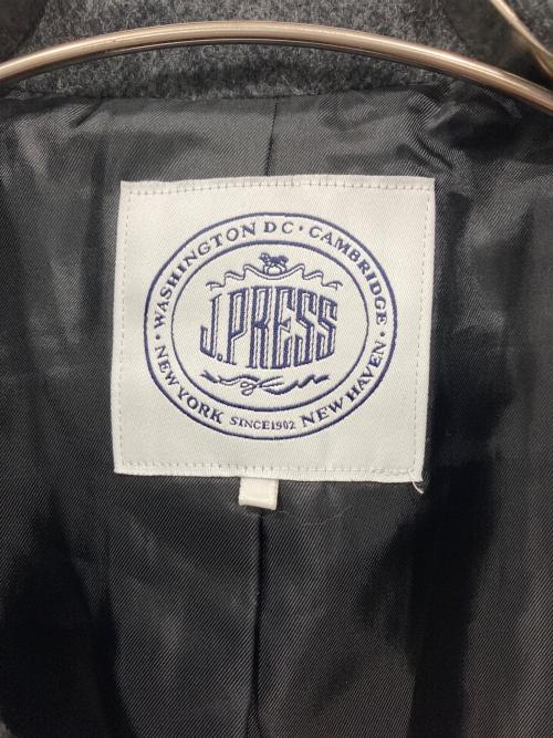 J.PRESS（ジェイプレス）J.PRESS (ジェイプレス) ショートビーバー ステンカラー コート グレー サイズ:11の古着・服飾アイテム